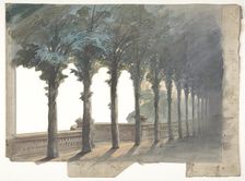 Design for a Stage Set at the Opéra, Paris, 1830-90. Creator: Eugene Ciceri