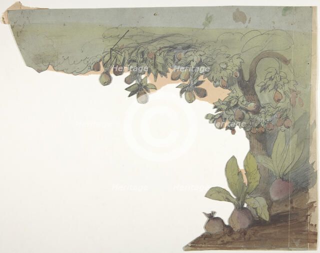 Design for a Stage Set at the Opéra, Paris, 1830-90. Creator: Eugene Ciceri.