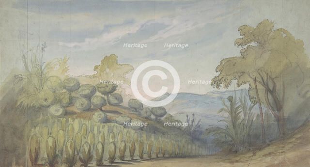 Design for a Stage Set at the Opéra, Paris, 1830-90. Creator: Eugene Ciceri.