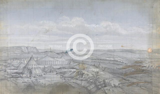 Design for a Stage Set at the Opéra, Paris, 1830-90. Creator: Eugene Ciceri.