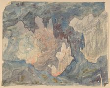 Design for a Stage Set at the Opéra, Paris, 1830-90. Creator: Eugene Ciceri