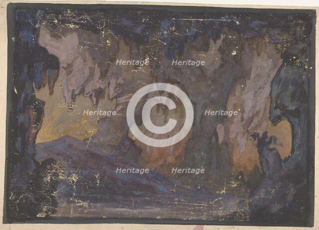 Design for a Stage Set at the Opéra, Paris, 1830-90. Creator: Eugene Ciceri.