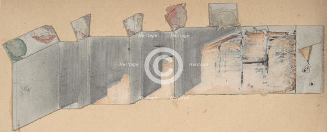 Design for a Stage Set at the Opéra, Paris, 1830-90. Creator: Eugene Ciceri.