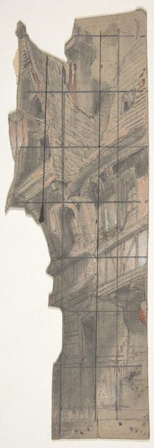 Design for a Stage Set at the Opéra, Paris, 1830-90. Creator: Eugene Ciceri