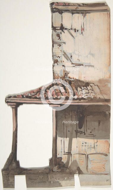 Design for a Stage Set at the Opéra, Paris, 1830-90. Creator: Eugene Ciceri.