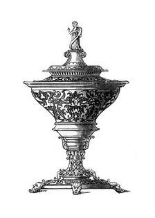 Design for a saltcellar, 1645, (1843).Artist: Henry Shaw