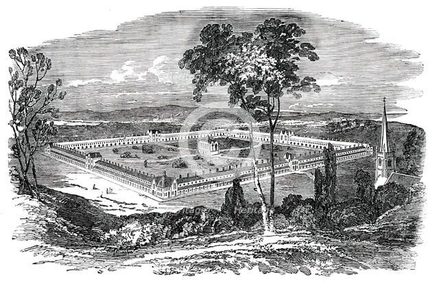 Design for a Self-Supporting Village, 1850. Creator: Unknown.