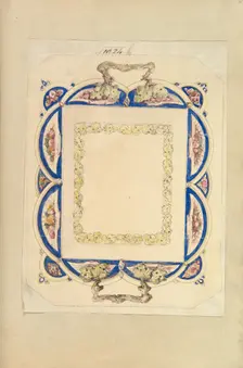 Design for a Two-Handled Platter, 1845-55. Creator: Alfred Crowquill
