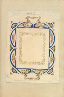 Design for a Two-Handled Platter, 1845-55. Creator: Alfred Crowquill