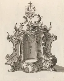 Design for a Tabernacle, Plate 4 from the series Tabernacle Printed ca. 1750-56. Creator: Franz Xavier Habermann