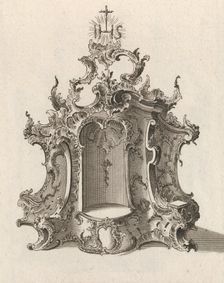Design for a Tabernacle, Plate 4 from the series Tabernacle Printed ca. 1750-56. Creator: Franz Xavier Habermann