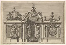 Design for a Tabernacle with Two Variants, from: Tabernacles à l'italienne, ca. 1644-66. Creator: Jean le Pautre