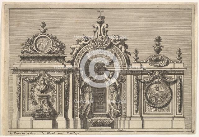Design for a Tabernacle with Two Variants, from: Tabernacles à l'italienne, ca. 1644-66. Creator: Jean le Pautre.
