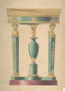 Design for a Table, early 19th century. Creator: Attributed to Adrien Louis Marie Cavelier