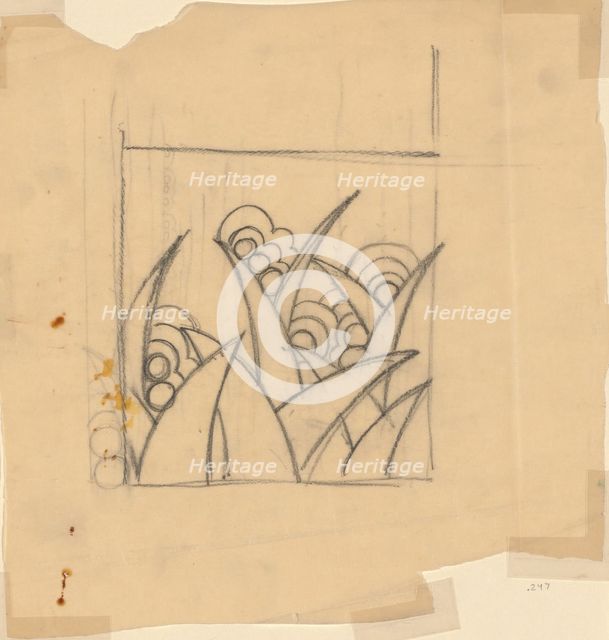 Design for a Textile or Wallpaper, Austria. Creator: Unknown.