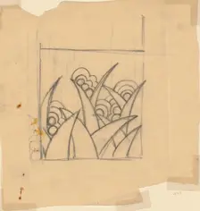 Design for a Textile or Wallpaper, Austria. Creator: Unknown