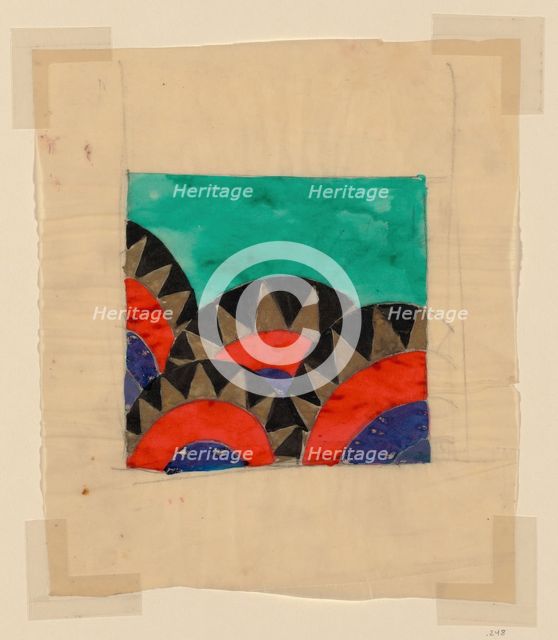Design for a Textile or Wallpaper, Austria. Creator: Unknown.