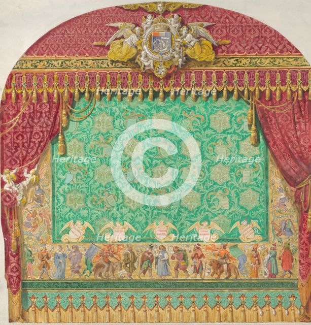 Design for a Theater Curtain, 1818-38. Creator: Claude-Aimé Chenavard.