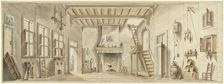 Design for a theater decor for the Flemish Opera Het Kapertje, 1782-1837. Creator: Pieter Bartholomeusz. Barbiers