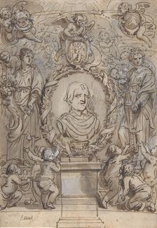 Design for a Title Page, 17th century. Creator: Abraham Jansz van Diepenbeeck