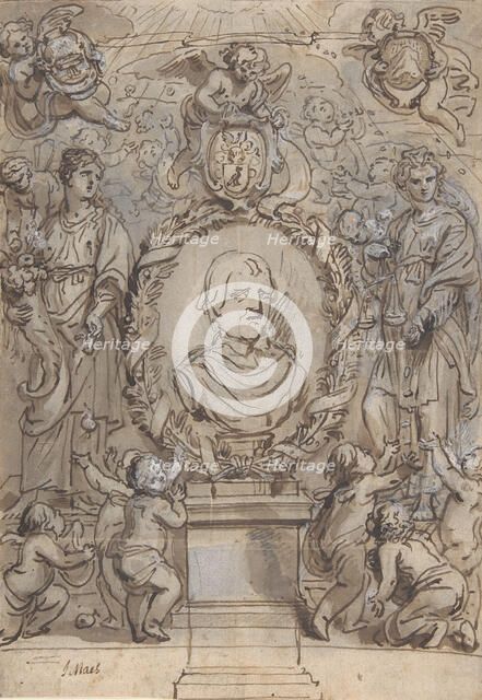Design for a Title Page, 17th century. Creator: Abraham Jansz van Diepenbeeck.