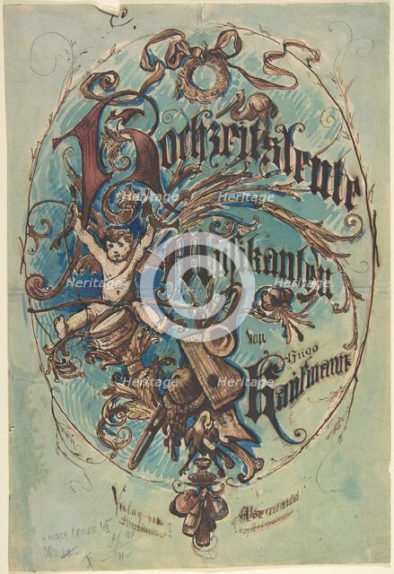 Design for a Title Page Sheet Music, 19th century. Creator: Anon.