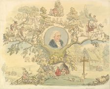 Design for a Titlepage in the Manner of Rowlandson, 1858-1914. Creator: Frederick William Pailthorpe