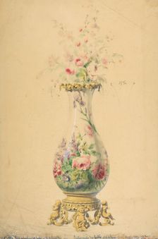 Design for a Vase, 19th century. Creator: Anon