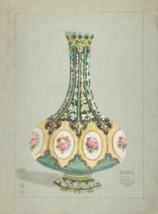 Design for a Vase, 19th century. Creator: Anon