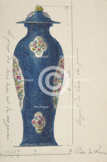 Design for a Vase, ca. 1770-85. Creator: Anon.