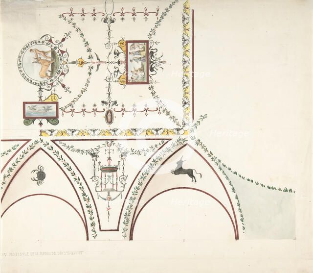 Design for a Vestibule, 19th century. Creator: Anon.