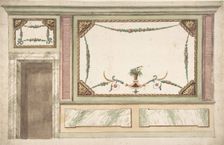 Design for a Wall Decoration, 18th century. Creator: Anon
