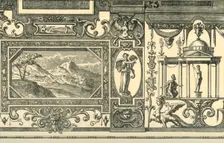 Design for a wall or ceiling decoration in the grotesque taste, 16th century, (1881). Creator: Unknown