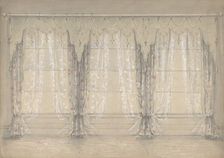 Design for a Wall with Three Windows, 1841-84. Creator: Charles Hindley & Sons