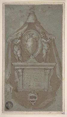 Design for a Wall Tomb, 1590-1610. Creator: Avanzino Nucci