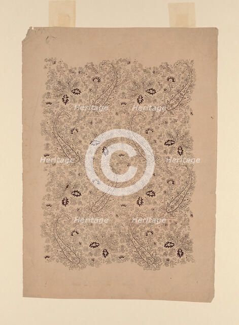 Design for a Woven Fabric, Europe, 19th century. Creator: Unknown.