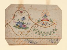 Design for a Woven, Printed or Embroidered Border, France, 18th/19th century. Creator: Unknown