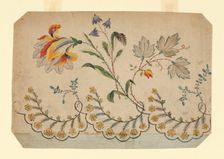 Design for a Woven, Printed or Embroidered Border, France, 18th/19th century. Creator: Unknown
