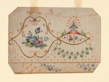 Design for a Woven, Printed or Embroidered Border, France, 18th/19th century. Creator: Unknown