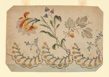 Design for a Woven, Printed or Embroidered Border, France, 18th/19th century. Creator: Unknown