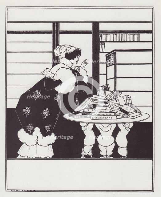 Design for a Yellow Book Cover, 1894-1895. Creator: Aubrey Beardsley.