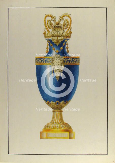 Design for an Urn, ca. 1770-90. Creator: George Heinrich von Kirn.
