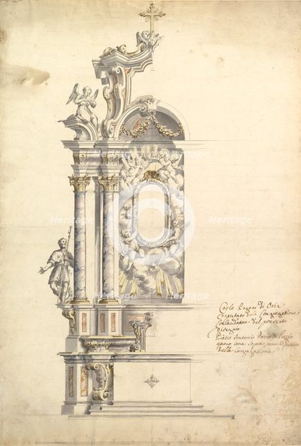Design for an Altar, 1700-1780. Creator: Anon.