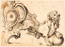 Design for an Andiron, 18th century. Creator: Unknown