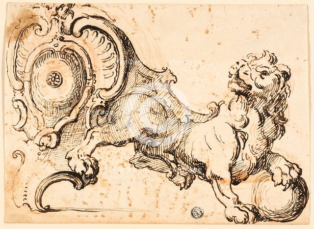 Design for an Andiron, 18th century. Creator: Unknown.