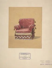 Design for an Armchair, 19th century. Creator: A. Damon et Cie