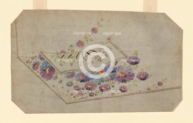Design for an Embroidered Waistcoat Pocket, France, 1780-90. Creator: Unknown.