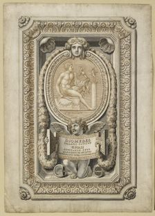 Design for an engraved gem in an ornamental setting, 1722. Artist: Girolamo Odam