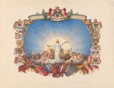 Design for an Honorary Diploma, 1869. Creator: Jan Philip Koelman