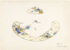 Design for an hors d'ouvre dish, part of a porcelain service for Pillivuyt, c.1889. Creator: Jules-Auguste Habert-Dys